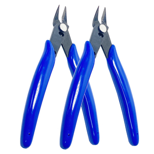 Pince coupante de 5 pouces à coupes droites, poignée en plastique, mini pince coupante pour bricolage, outils à main, pince à bec plat long pour bijoux - Product Image 1