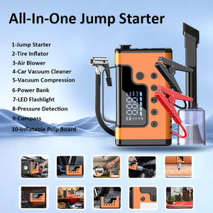 8 in 1 <b>Car</b> Jump 3000A With Vacuum Cleaner, Air Compressor, <b>Blower</b> Power Bank, LED Light A28 Multi-function Jump Starter Power Ba - Product Image 6