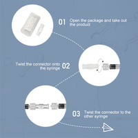 Adaptateur de seringue Luer Lock femelle de haute qualité, connecteur coupleur médical en PP certifié ISO/CE, sans BPA/latex