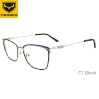 FEROCE Monture de lunettes en métal avec diamant Montures de lunettes en gros Nouveau design de lunettes Lunettes pour femmes
