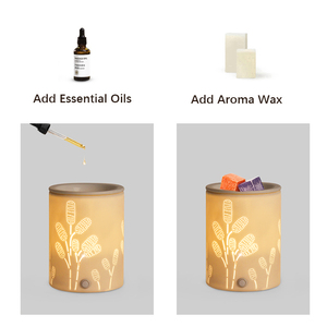 Nhà Máy Tùy Chỉnh Hương Thơm Khuếch Tán Hương Thơm Nước Hoa Đèn Chuyển Đổi LED Hương Liệu Trong Nhà Đèn Ban Đêm Gốm Burner Sáp Ấm Hơn - Product Image 2