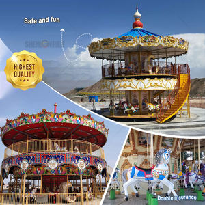 Tournage électrique Merry Go Round avec lumières LED - Product Image 1