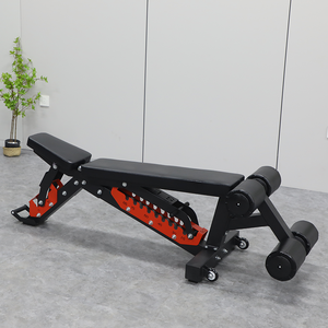 Banco de gimnasio ajustable comercial para entrenamiento físico en el hogar Prensa de Banco de varios niveles de metal con ruedas - Product Image 3