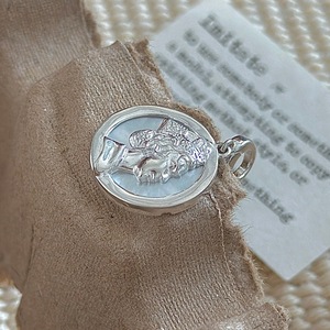 <span class=keywords><strong>Pendentif</strong></span> Portrait Rétro Style Camée en Argent Sterling 925, Breloque <span class=keywords><strong>Visage</strong></span> Gravée, Apprêt de Bijoux Victorien DIY pour la Fabrication de Colliers - Product Image 6