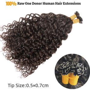 Extensiones de Cabello Remy Europeo Doble Trama, Puntas Planas K, Ondulado Ajustado, Trama Individual, Color 613, Pre-Adheridas con Queratina, Teñibles, Profundas, 10A, 100g - Product Image 2