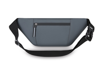 Sac banane étanche en PU avec fermeture éclair, sac de poitrine pour homme, sac de poitrine décontracté pour le sport, le cyclisme, la course à pied, les voyages, sac messager, sac de taille