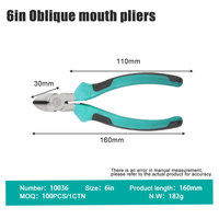 Pince multifonction 6/8 pouces en acier à haute teneur en carbone, outils à main avec surface de mâchoire dentée, personnalisable OEM