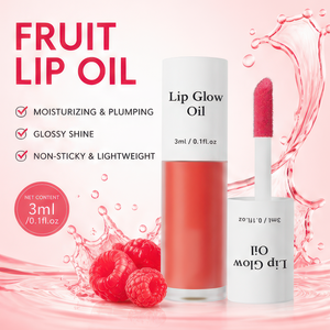 Huile à lèvres hydratante à base de fruits, effet miroir brillant, anti-transfert, pour maquillage de fête, marque privée - Product Image 1