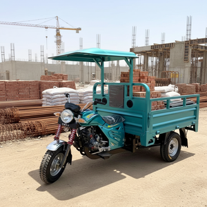 Tricycle à essence 3 roues 2026 le plus récent pour passagers et marchandises avec auvent, tricycle motorisé double usage avec abri contre la pluie - Product Image 1