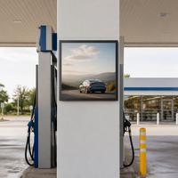 Écran LCD carré d'intérieur 33 pouces 2K 1920x1920 420 Nits TFT avec Android OS Wi-Fi pour la publicité en magasin de cosmétiques et bijouteries