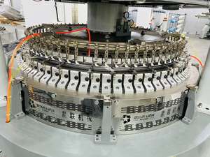 Machine à tricoter circulaire à grande vitesse, double haute densité, jacquard textile, machine à tricoter Pailung, velours, serviette jacquard, hôtel - Product Image 2