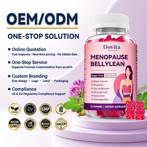 Custom Branding OEM <b>Menopause</b> Hormone Balance Gummies Fast Acting Mood Sleep Support Vaginal Dryness Relief 60 Gummies - Product Image 3
