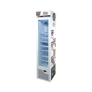 Kommerzielle Cola Upright Showcase Slim Kühlschrank Getränk Glastür Kühler