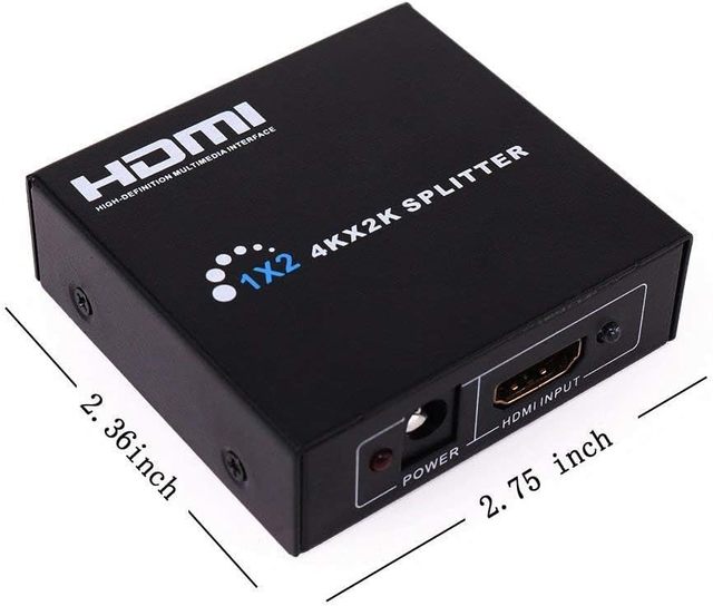 SY 1x2 Second Road HDMI Allocation Mini HDMI 1 in 2 Out Dispenser Supports 3D 1080P HDMI Spliter