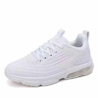 Chaussures de course légères pour hommes, prêtes à être expédiées, avec coussin d'air, en maille respirante Fly Knit, baskets absorbant les chocs, vente en gros