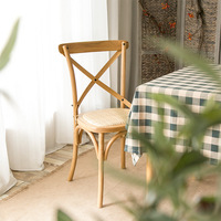 Chaise de salle à manger en chêne massif de style américain, design vintage français, sans accoudoirs, économique, pour la maison, mobilier chinois