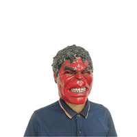 Casque Hulk Rouge en Latex Vente en Gros Masques Réalistes Cosplay Nouveau Costume de Super-Héros Avenger pour la Fête d'Halloween
