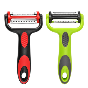 3-in-1 thép không gỉ Peeler, thẳng/răng cưa/juliening lưỡi, hiệu quả nhà bếp lột công cụ - Product Image 2