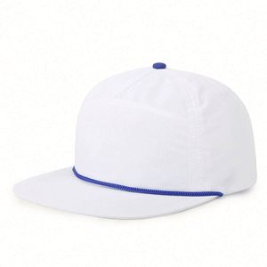 Wholesale Sports Gorra for <b>Men</b> Custom Embroidery Logo <b>Flat</b> Brim Baseball <b>Caps</b> Summer Quick Dry Snapback <b>Cap</b> With Rope - Product Image 6