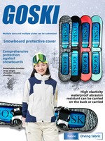 Goski Sac à Bandoulière en Cuir Personnalisable pour Snowboard Carré et Tête de Marteau Logo Gravé et Imprimé Produit de Ski par IGOSKI
