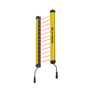 Sensor de Cortina de Luz de Seguridad BKL10-T1806NC de Fábrica, Resolución de 10 mm, Altura de 180 mm, NPN NC IP65 para Protección de Máquinas - Product Image 1