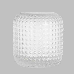 Hobnail <b>Bubble</b> Hand Blown Clear Glass <b>Vase</b> Minimalist Art Glass <b>Vase</b> For Floral Arrangement Wedding Home Living Room Table - Product Image 4