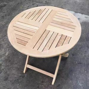 Nouvelle table pliante en teck pour l'extérieur, meubles de jardin, patio, avec chaises avec accoudoirs - Product Image 2