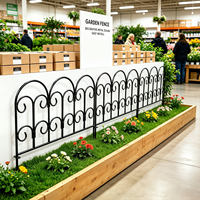 Panneau de clôture de jardin en métal robuste recouvert de PVC, treillis décoratif pour plantes grimpantes, pour jardinière extérieure, bordure de fleurs, vert