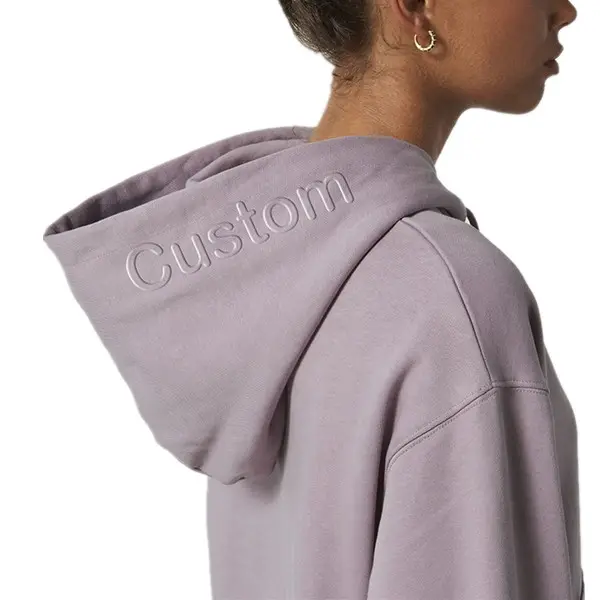 Moletons de algodão femininos com capuz, estampa de logotipo em relevo 3d, legal, skate, manga longa, de grandes dimensões, para mulheres