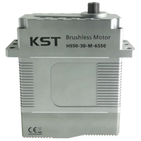 Moteur servo CC sans balais haute tension KST HS50-30-M-6550 à engrenages métalliques à couple élevé, fabriqué en Chine pour robots et aéronefs télécommandés