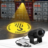 Projecteur de sécurité au sol personnalisé avec gobo pour la signalisation des zones de manutention de charges par pont roulant, l'avertissement d'entrée du personnel et la marquage des zones restreintes