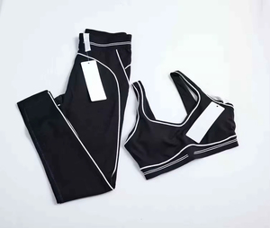 2026 Wholesale Fashion Yoga Pilates Stretch Seamless Ribbed High-Quality Yoga Sets 2 Pieces Set for Women - Product Image 2