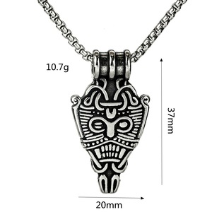 Yunnique-collar con colgante de flecha de acero inoxidable nórdico Vintage, diseño geométrico temático para hombres y mujeres, collar de joyería de regalo - Product Image 5