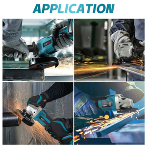 <span class=keywords><strong>Meuleuse</strong></span> d'angle sans fil 21V <span class=keywords><strong>125</strong></span> mm à moteur sans balais avec interrupteur à gâchette pour usage industriel et bricolage domestique – Offre Spéciale - Product Image 3