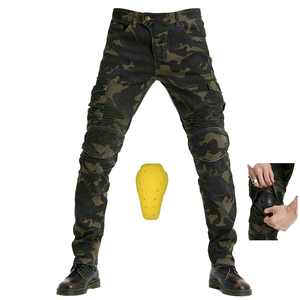 Pantalones de Motociclismo Transpirables para Hombre, Pantalones de Trabajo con Protección, Bolsillos para Rodilleras, Equipo de Ciclismo y Motociclismo para Exteriores - Product Image 1