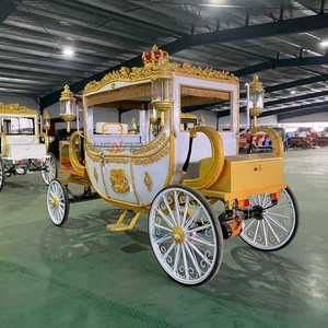 Chariot de balade électrique blanc sans chevaux pour mariage royal, origine Henan - Product Image 6