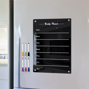 Plan de menú de comida <span class=keywords><strong>semanal</strong></span> Tablero de calendario de limpieza en seco acrílico Imanes magnéticos para refrigerador-<span class=keywords><strong>Pizarra</strong></span> Categoría de producto - Product Image 5