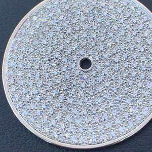 <span class=keywords><strong>Cadran</strong></span> OEM RLX/PP NH35 28.5mm-Logo personnalisé, marqueurs romains, boîtier en or 18K, options multicolores, finition rayon de soleil pour Miyota 2035 - Product Image 3