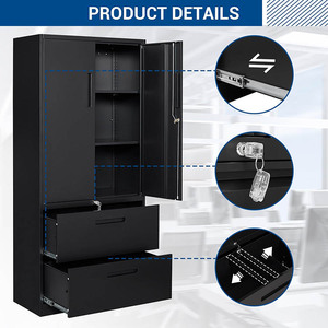 JH-Mech <strong>Metal</strong> Steel <strong>Cabinets</strong> With Lockable Drawers Unique Design Office Steel 2 Doors <strong>Filing</strong> <strong>Cabinet</strong> <strong>Metal</strong> Storage - Product Image 3
