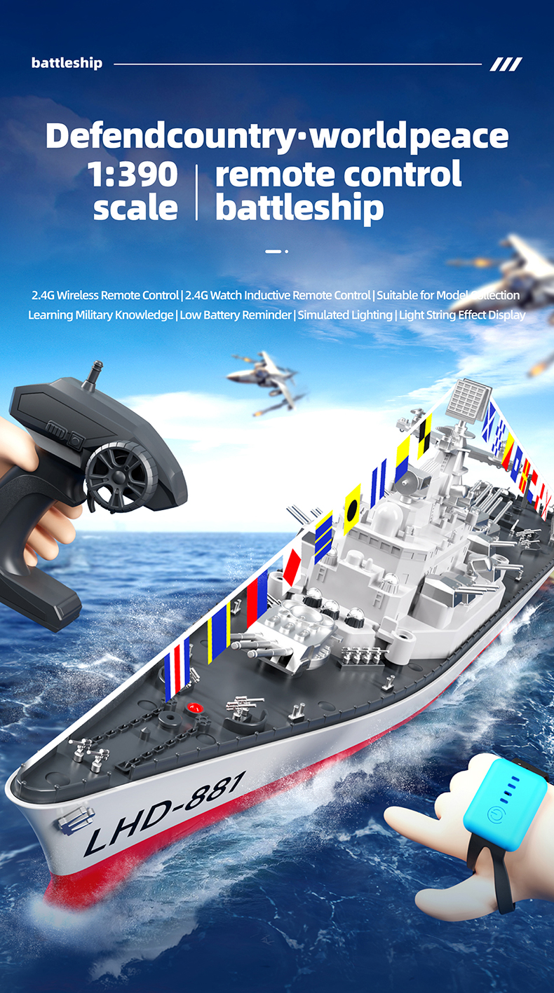 Jauarta Submarino RC Eléctrico Con Control Remoto De 6 Canales – Buceo Estático Y Rotación 360°, Batería Recargable – Juguete Acuático Para Niños Y Adolescentes +8 Años