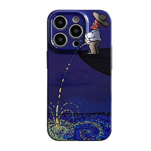 Custodia rigida in plastica per telefono con pittura a olio retrò per iphone 11 12 13 pro max, per custodia per iphone 14 art - Product Image 6