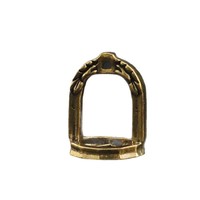 Étrier en laiton de style chinois de Mongolie intérieure, fabriqué à partir de cuivre pur, accessoire de selle et de harnais, souvenir et porte-clés de voiture