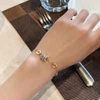 Pulseras de Cadena a Bajo Precio, Simples, Atractivas y Populares, Brazalete de Acero de Titanio, Hermosa, Moderna y Creativa