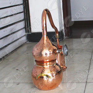 DYE 2L Mikro-Destillieranlage für Schwarzgebrannten, Pot-Still-Destillationsapparatur, Kupfer-Alambic mit Zwiebelhelm, Destillierkolben für Whisky- und Weinherstellung - Product Image 5