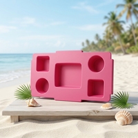 Organisateur de sac de plage en EVA écologique avec porte-bouteille, compartiment de rangement étanche pour sacs fourre-tout, accessoires pour sacs en vrac