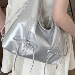 Nueva Mochila de Moda para Mujer, Bolso Tote de 20-35L, Impermeable, con Cierre de Cremallera, Material PU Informal, Forro de Poliéster - Product Image 2