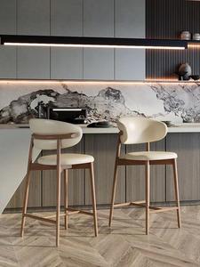 Sgabello da Bar Moderno in <span class=keywords><strong>Ferro</strong></span> con Struttura in <span class=keywords><strong>Legno</strong></span> e Seduta in Tessuto, Durevole ed Ecologico per Ristoranti e Hotel - Product Image 5