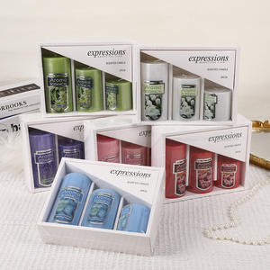 Coffret de 3 bougies cylindriques parfumées en cire de soja, sans fumée, <span class=keywords><strong>pour</strong></span> la maison, idéal <span class=keywords><strong>pour</strong></span> Noël, vente en gros, choix cadeau <span class=keywords><strong>pour</strong></span> amis - Product Image 5