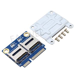 <span class=keywords><strong>SSD</strong></span> HDD Cho Máy Tính Xách Tay Dual <span class=keywords><strong>SD</strong></span> SDHC SDXC TF Để Mini PCIe Memory Card Reader MPCIe Để 2 Mini-<span class=keywords><strong>sd</strong></span> Mini Pci-E <span class=keywords><strong>Adapter</strong></span> - Product Image 3