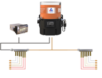 ZCH82 Pompa Pelumasan Otomatis Cerdas 2L 24V Pompa Oli Gigi Elektrik dengan Timer Digital untuk Mesin Bubut CNC